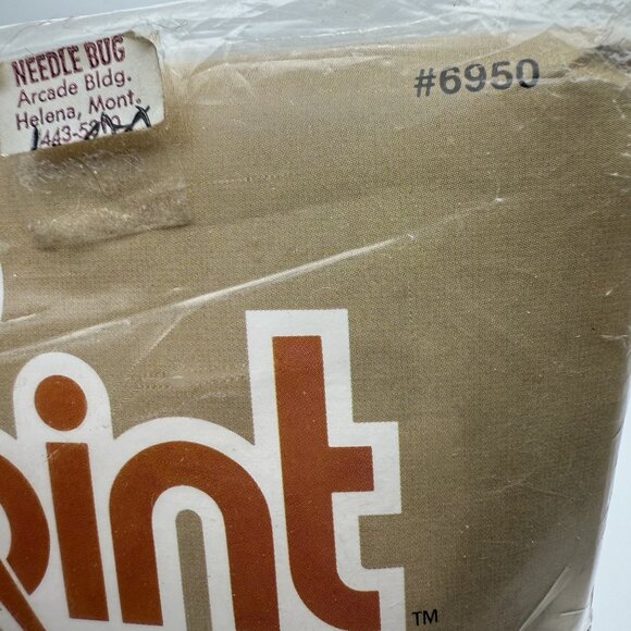 Vtg Sunset Needlepoint Kit Diamond Gros Point Pillow 16x16 Audrey Powell Sealed - Picture 4 of 9